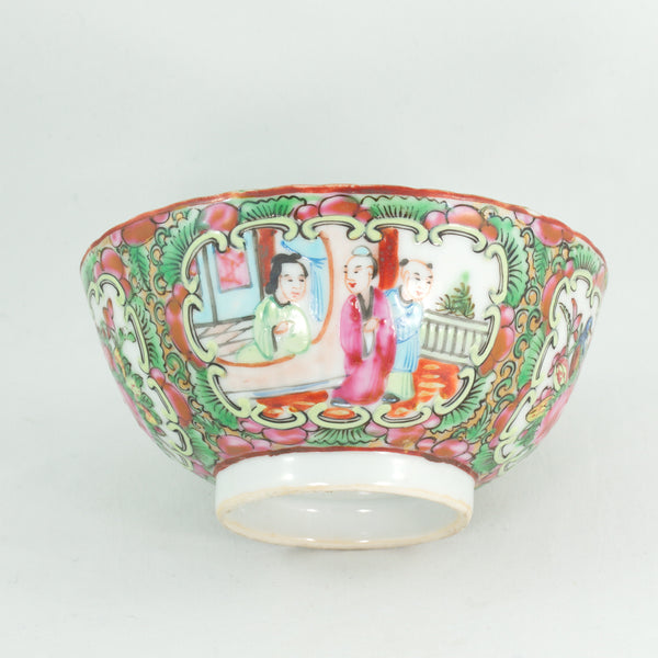 Antique Qing Dynasty Canton Famille-Rose Porcelain Gaiwan