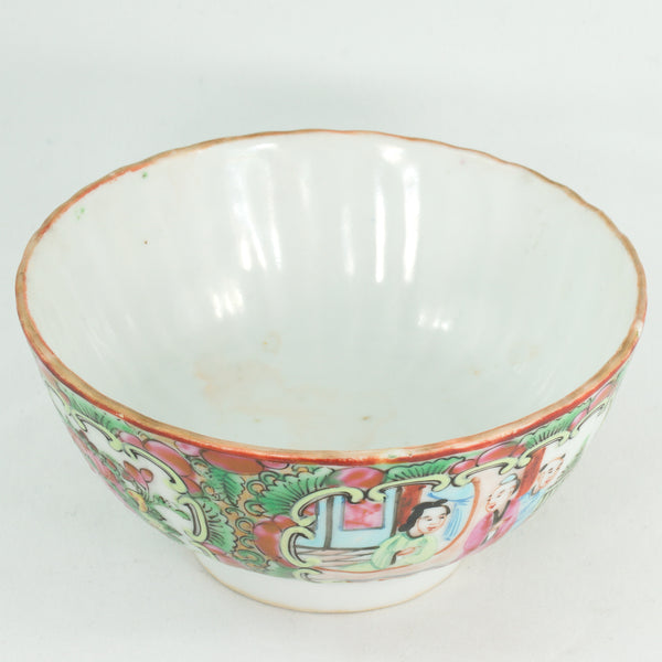 Antique Qing Dynasty Canton Famille-Rose Porcelain Gaiwan