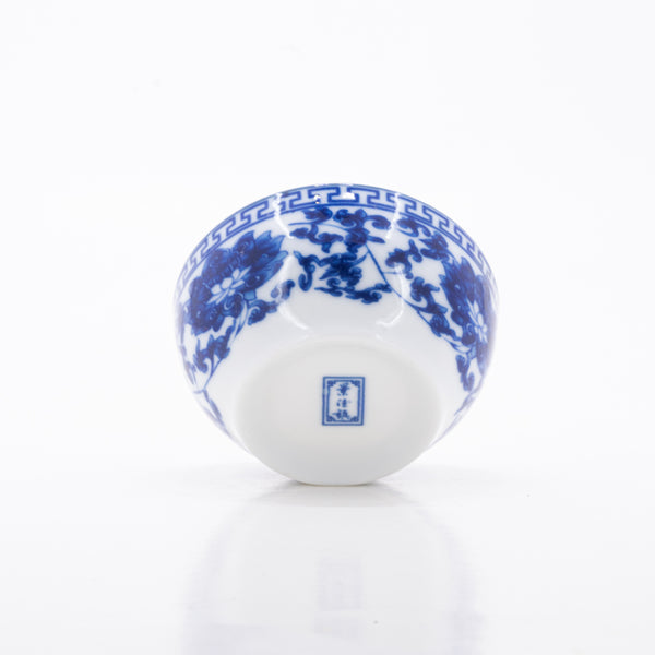 Porcelain Blue And White Lotus Tea Cup