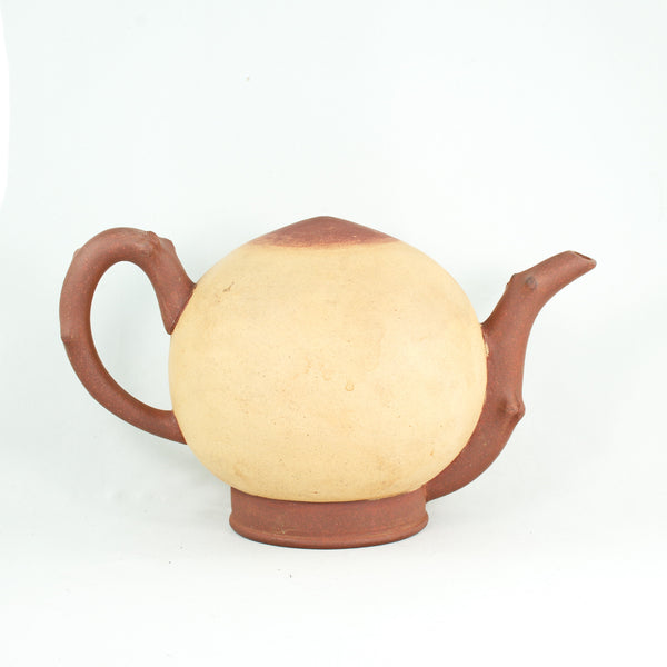 Yixing 1970's Zini with Duan Ni Coating Peach Design Chinese Wine Pot