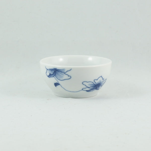 Porcelain Blue And White Flower Tea Cup