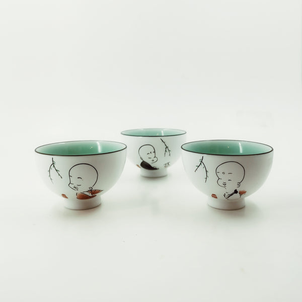 Chinese Zen Boy Porcelain Tea Cup