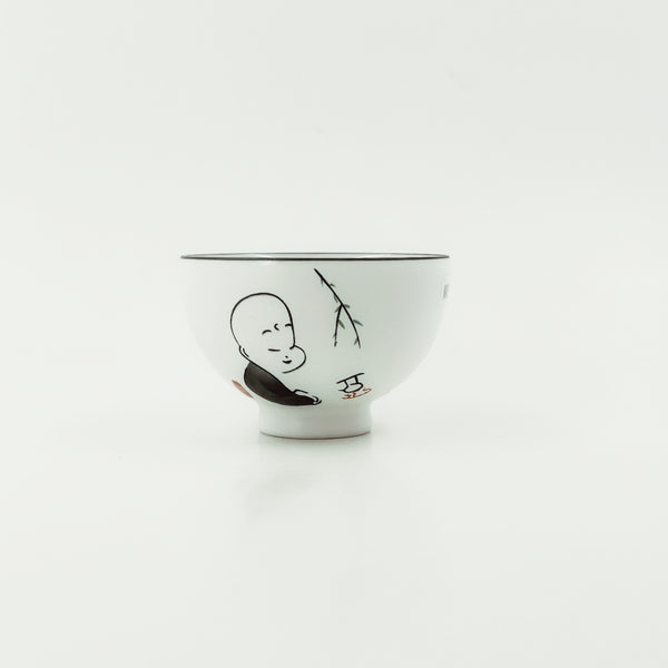 Chinese Zen Boy Porcelain Tea Cup