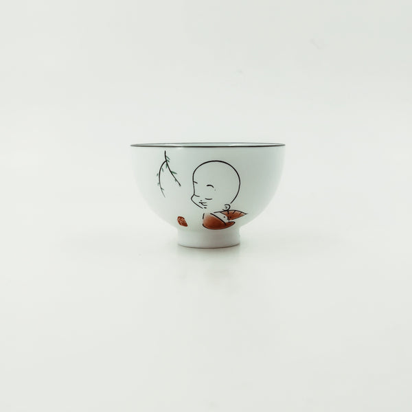 Chinese Zen Boy Porcelain Tea Cup