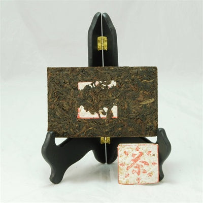 Pu-Erh Tea Brick, Plum Flavour, Exported to Taiwan, 1990s (Raw/Green/Sheng)