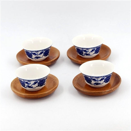 Round Shape Bamboo Saucer For Tea Cup