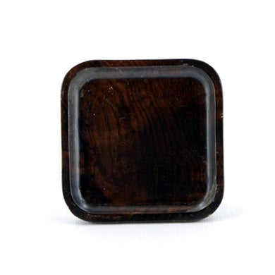 Square Shape Dark Rosewood Saucer For Tea Cup