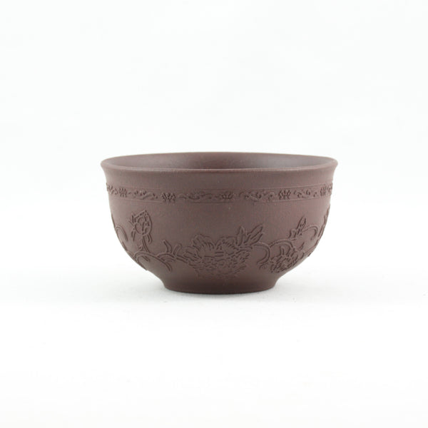 Yixing Clay Peony Flower Tea Cup