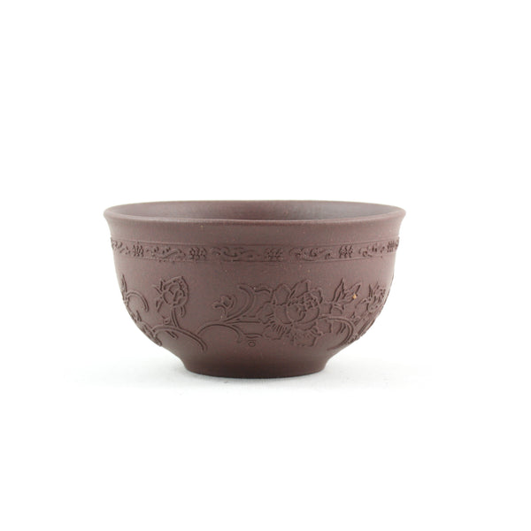 Yixing Clay Peony Flower Tea Cup